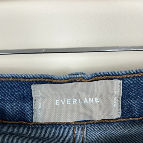 Everlane The Authentic Stretch High-Rise Skinny Mid Blue Size 28 - Picture 3 of 9